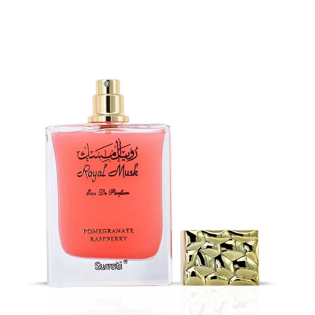 Royal Musk Pomegranate Raspberry Eau de Parfum Spray 100ml by Surrati