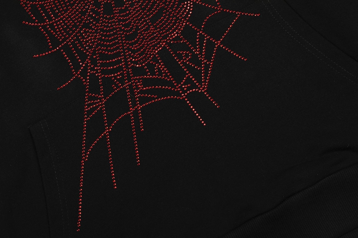Sp5der Spider Web Graphic Hoodie & Sweatpants Set — detail
